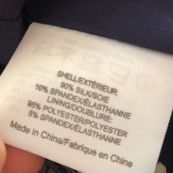 Tory Burch Sleeveless Dress, 90% Silk, Women’s Size 8, Navy Blue/White Pattern - Picture 8 of 8